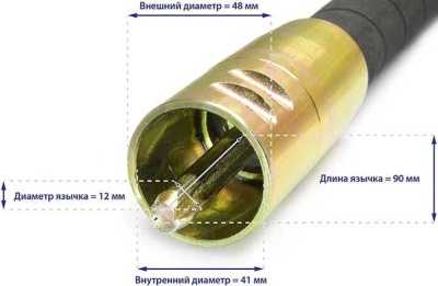 Гибкий вал с вибронаконечником ТСС ВВН 4/50ДУ (дл.4000 мм; диам. 50мм) Глубинные Вибраторы фото, изображение